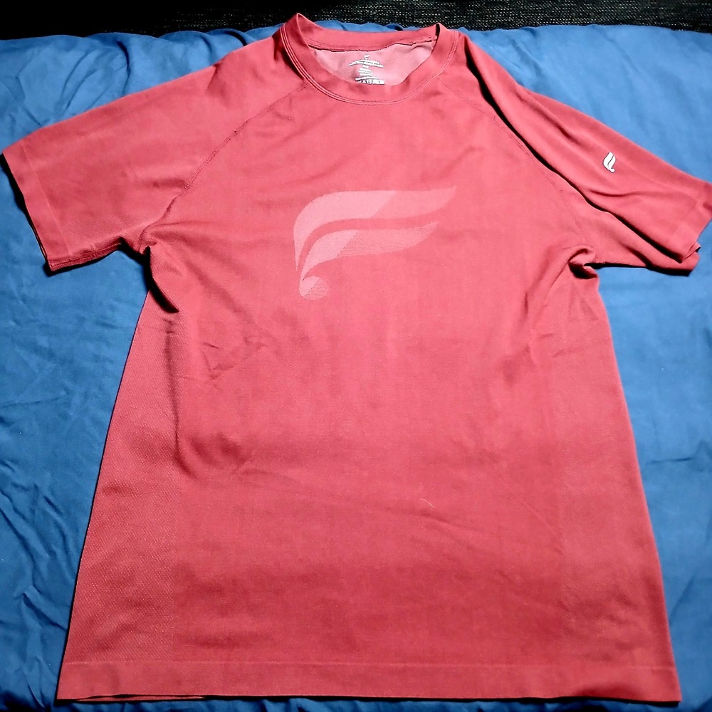 Fabletics Shirt Mens Large Training Day Tee Perforated Stretch Gym Active AC126